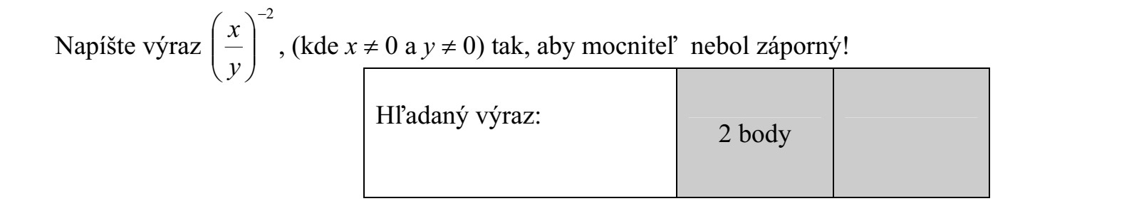Írja fel az 2     xy     kifejezést (ahol x  0 és y  0) úgy, hogy ne szerepeljen benne negatív kitevő!
