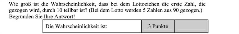 Mennyi annak a valószínűsége, hogy a lottósorsoláskor elsőnek kihúzott szám tízzel osztható lesz? (Az ötös lottónál 90 szám közül húznak.) Válaszát indokolja!