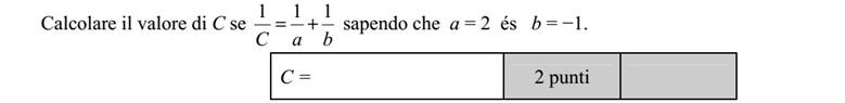 Az a = 2 és b = 1 esetén számítsa ki C értékét, ha C a b 1 1 1 = + .