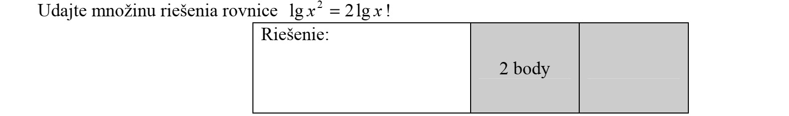 Adja meg a lg x 2 = 2lg x egyenlet megoldáshalmazát!