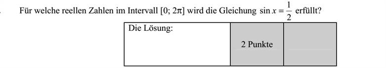 Mely valós számokra teljesül a [0  2] intervallumon a 12 sin x = egyenlőség?