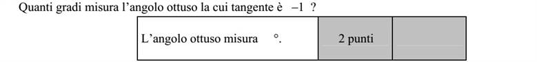 Hány fokos az a tompaszög, amelynek a tangense -1 ?