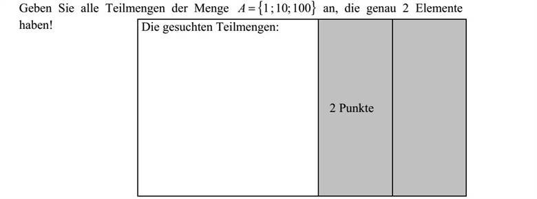 Sorolja fel az { }100 10 1=A halmaz összes kételemű részhalmazát!