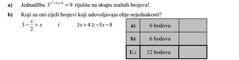 a) Oldja meg a valós számok halmazán a következő egyenletet: 93 832 = xx b) Melyek azok az egész számok, amelyek mindkét egyenlőtlenséget kielégítik? x x > 2 3 és 8343 + xx