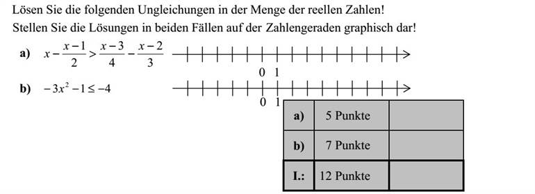 Oldja meg a valós számok halmazán a következő egyenlőtlenségeket! a) 3 2 4 3 2 1    >   xxx x b) 413 2  x Mindkét esetben ábrázolja a megoldáshalmazt számegyenesen!