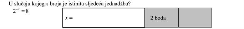 Melyik x valós szám esetén igaz a következő egyenlőség? 82 =x