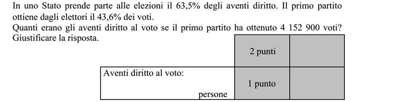 Egy országban egy választáson a szavazókorú népesség 63,5%-a vett részt. A győztes pártra a résztvevők 43,6%-a szavazott. Hány fős a szavazókorú népesség, ha a győztes pártra 4 152 900 fő szavazott? Válaszát indokolja!