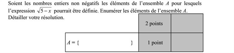 Legyenek az A halmaz elemei azok a nem negatív egész számok, amelyekre a x5 kifejezés értelmezhető. Sorolja fel az A halmaz elemeit! Megoldását részletezze!