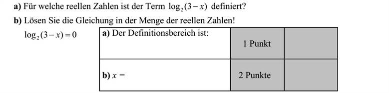 a) Mely valós számokra értelmezhető a )3(log 2 x kifejezés? b) Oldja meg a valós számok halmazán az alábbi egyenletet! 0)3(log 2 = x a) Az értelmezési tartomány: b) x =