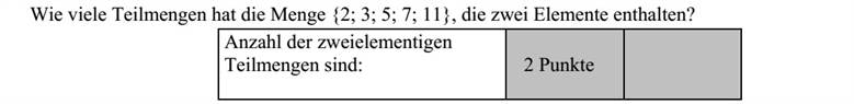 Hány kételemű részhalmaza van a {2  3  5  7  11} halmaznak? A kételemű részhalmazok száma: