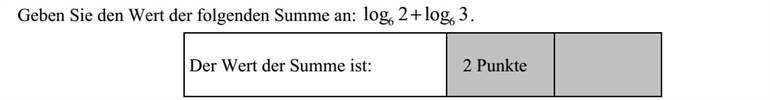 Adja meg a következő összeg értékét: 3log2log 66  .