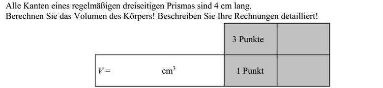 Egy szabályos háromszög alapú egyenes hasáb minden éle 4 cm hosszú. Számítsa ki a test térfogatát! Számításait részletezze!