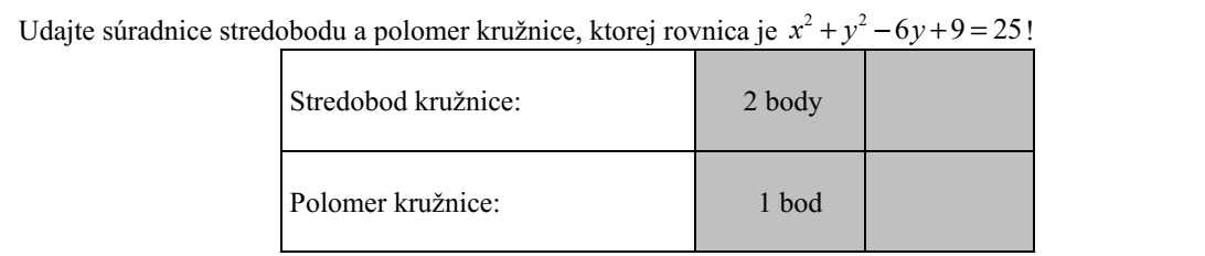 Adja meg az 2 2 6 9 25x y y+  + = egyenletű kör középpontjának koordinátáit és sugarát!