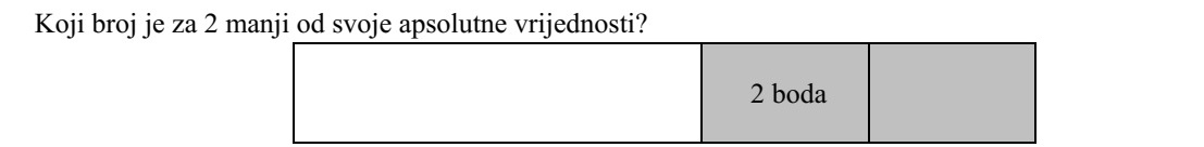 Melyik az a szám, amelyik 2-vel kisebb, mint az abszolútértéke?