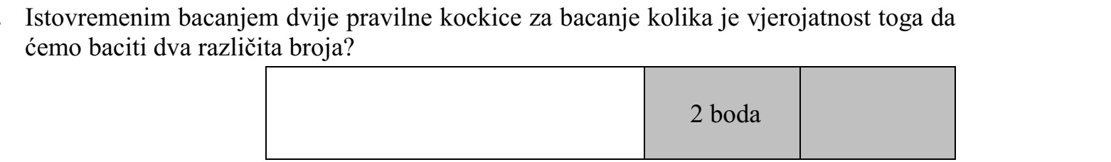 Két szabályos dobókockával egyszerre dobva mennyi annak a valószínűsége, hogy két különböző számot dobunk?