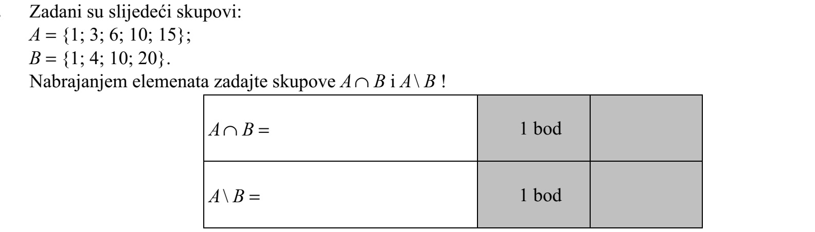 Adottak a következő halmazok: A = {1  3  6  10  15}  B = {1  4  10  20}. Elemei felsorolásával adja meg az A  B és az A  B halmazt!