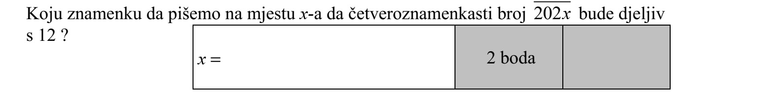 Milyen számjegyet írjunk az x helyére, hogy a 202x négyjegyű szám osztható legyen 12-vel?