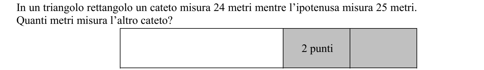 Egy derékszögű háromszög egyik befogója 24 méter, átfogója 25 méter. Hány méter hosszú a másik befogó?