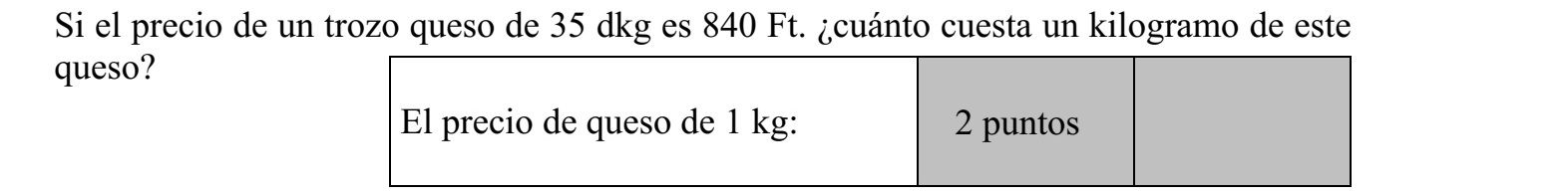 Ha 35 dkg sajt ára 840 Ft, akkor mennyibe kerül ebből a sajtból 1 kg?