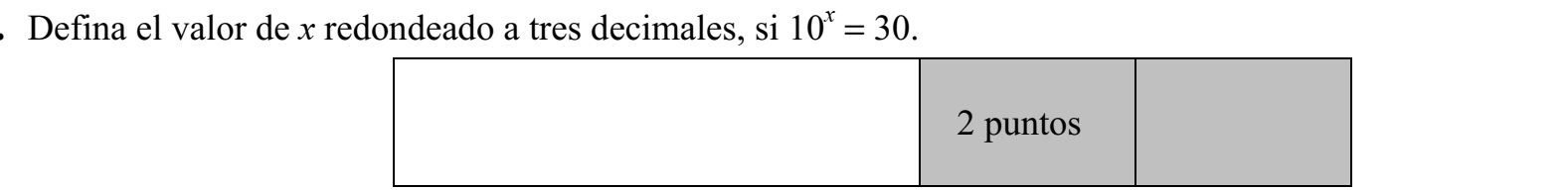 Adja meg x értékét három tizedesjegyre kerekítve, ha 10x = 30.